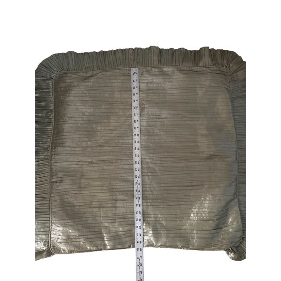 Croscill Home Green Decorative Throw Pillow Shams With Pleated Ruffle Ed… - Picture 8 of 11